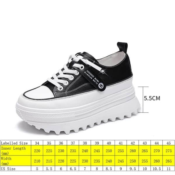 SAPATOS PLATAFORMA CHUNKY TÊNIS BRANCO CONFORTÁVEIS RESPIRÁVEIS PRIMAVERA OUTONO