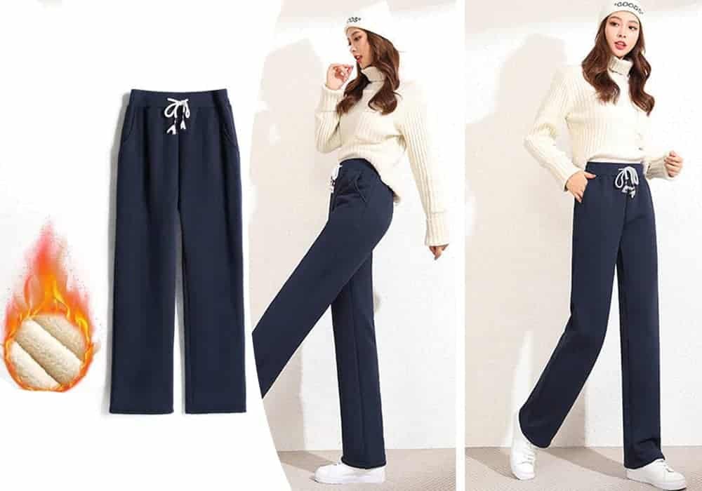 CALÇA DE VELUDO, PERNA LARGA, CINTURA ALTA E PERNAS RETAS E SOLTAS