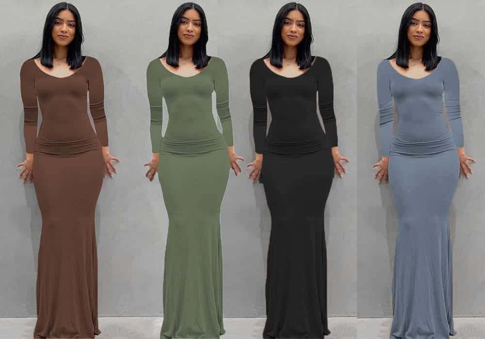 Moda Sexy, Vestido de Festa, Manga Longa Sem Manga